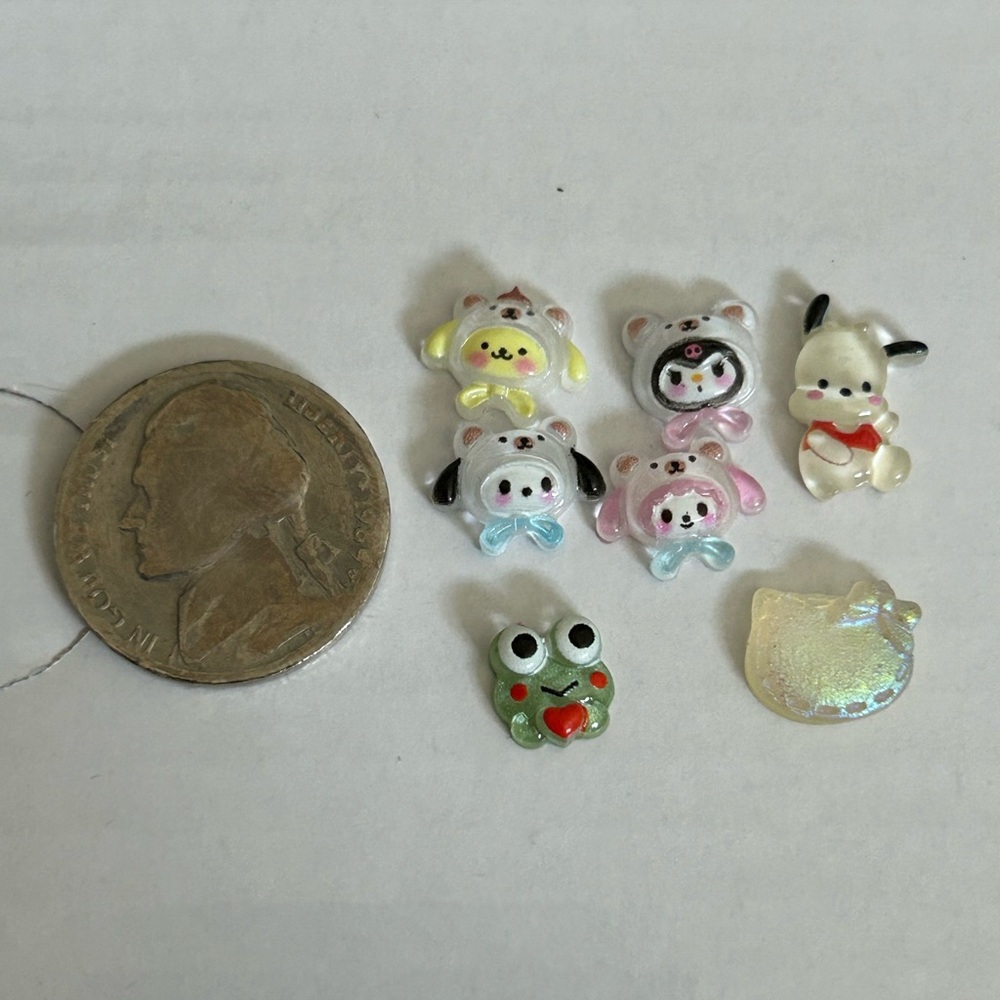 Sanrio, hello kitty kuromi charms